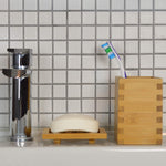Stjerne Nigiri Bamboo Soap Dish slatted drainage angle