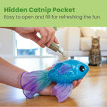Catstages Beta Bliss cat toy showing lightweight and crinkle material design