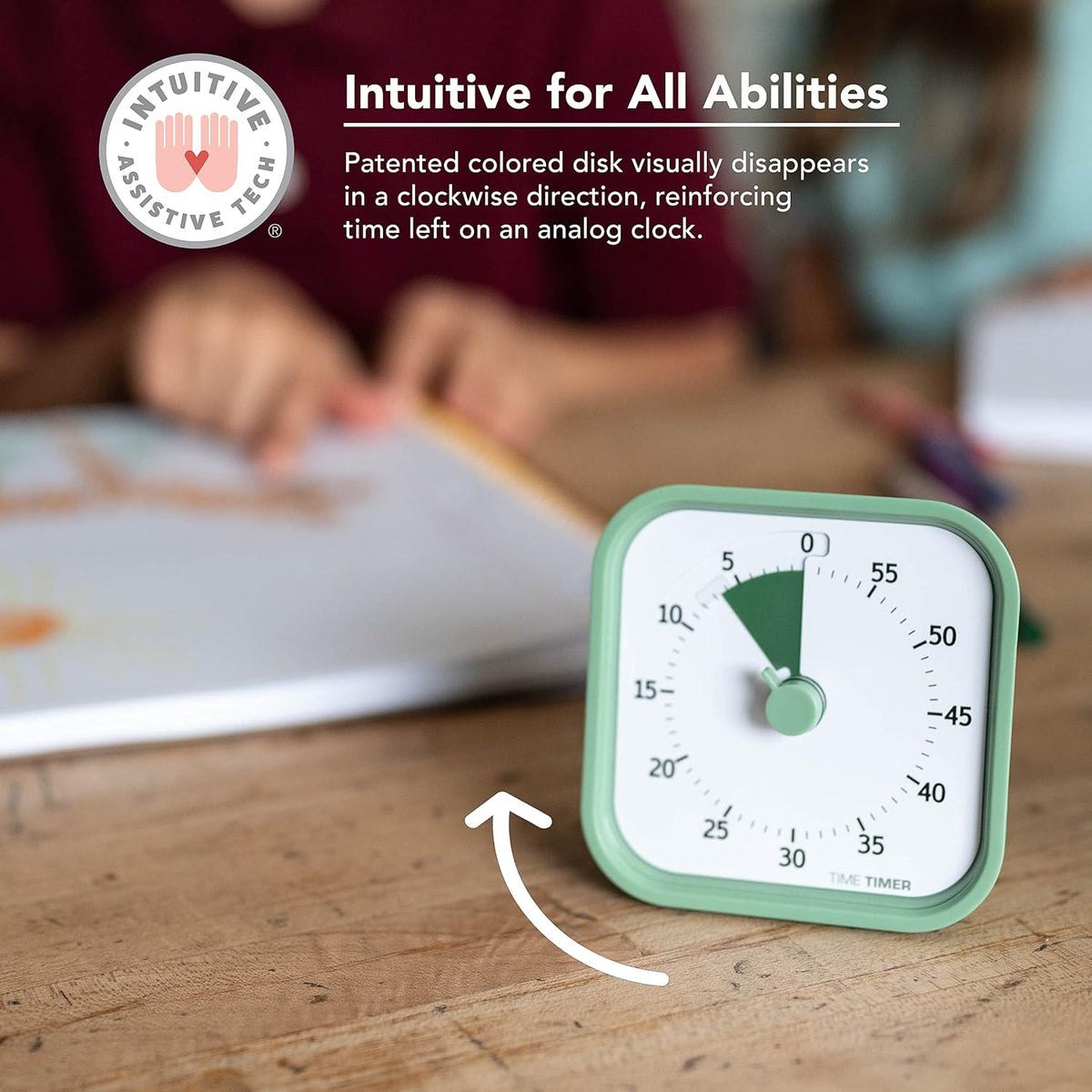 Time Timer Home Mod placed on a children study desk