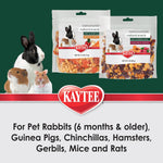 Kaytee apple and carrot natural snack packaging details and daily feeding guide