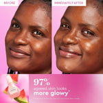 Glow Recipe limited edition travel skincare trio unboxed displaying pink and tinted formulas