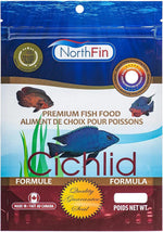 NorthFin cichlid formula 2mm pellet size close up shot