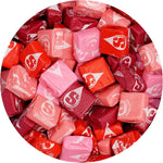 Authentic USA imported pink taffy candy close up shot