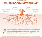Host Defense Breathe capsules showing organic mushroom blend details