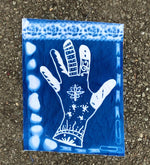 Outdoor sunlight exposure setup for cyanotype sun printing process