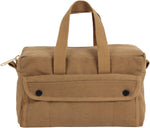 Rothco utility tool bag side angle showing exterior snap pockets.