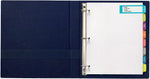 Avery 3-ring binder dividers inserted into a standard folder