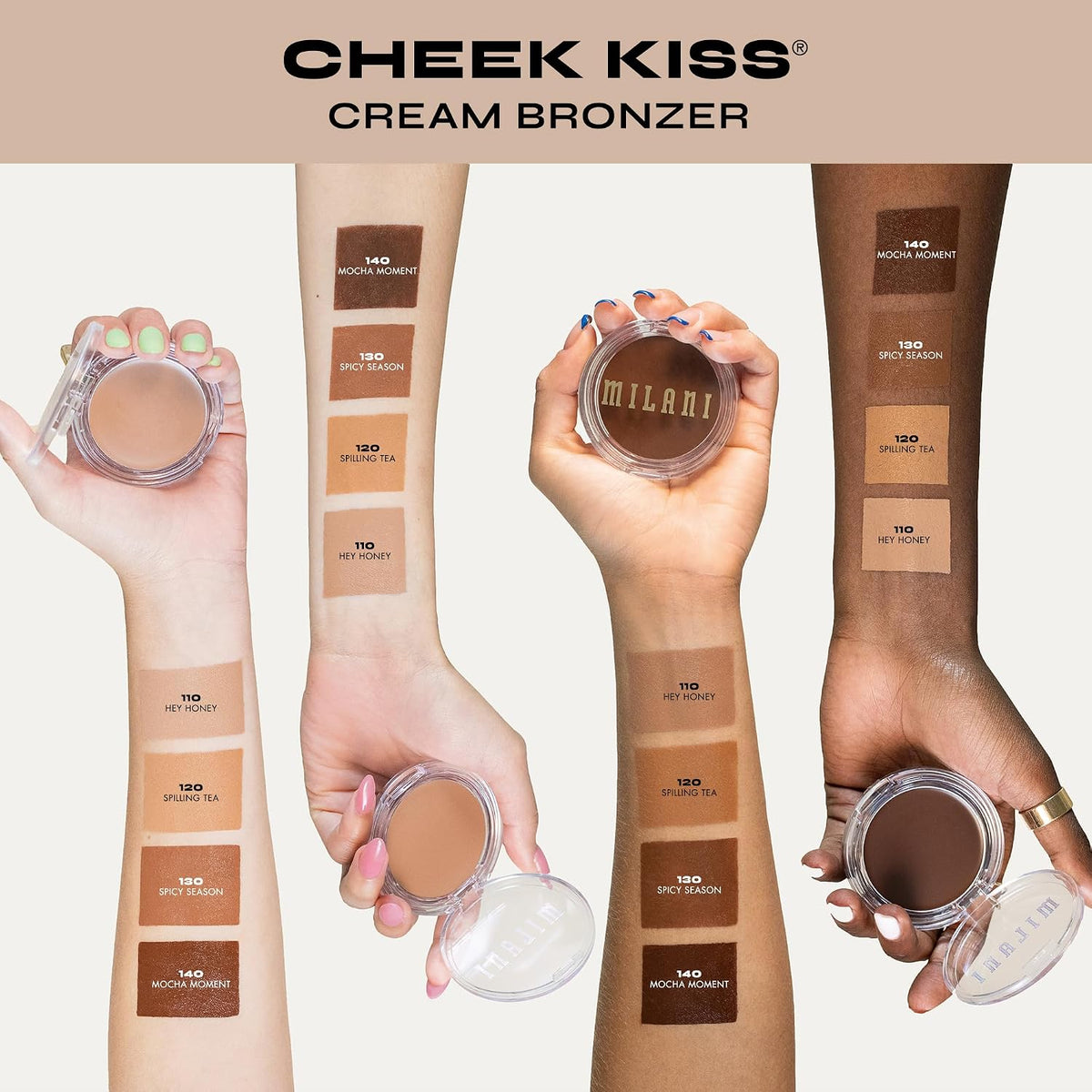 Milani Cheek Kiss Cream Bronzer vegan and cruelty free label
