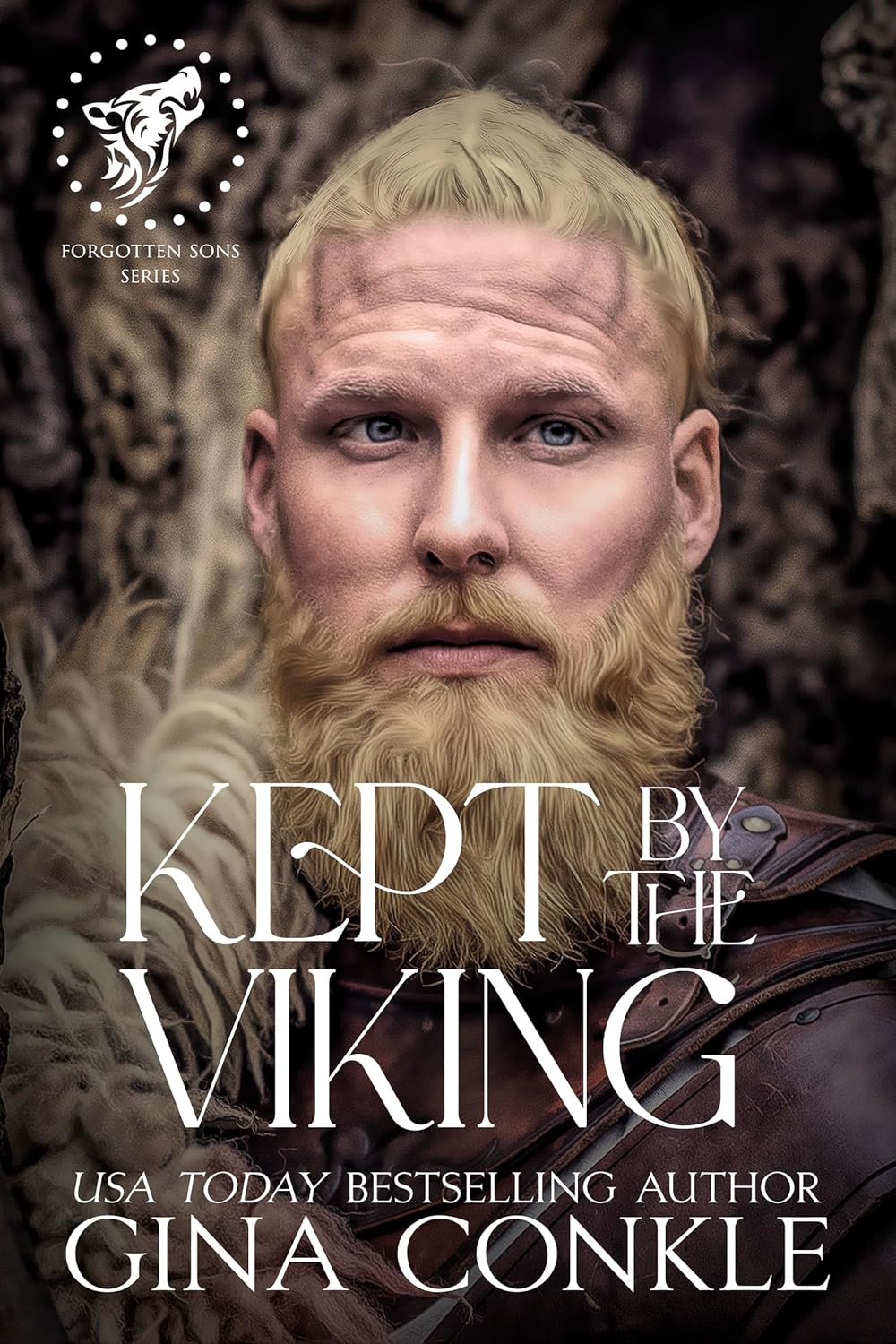 Gina Conkle Kept by the Viking historical romance book front view authentic imported edition