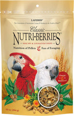Lafeber's Nutri-Berries bird food texture and shape