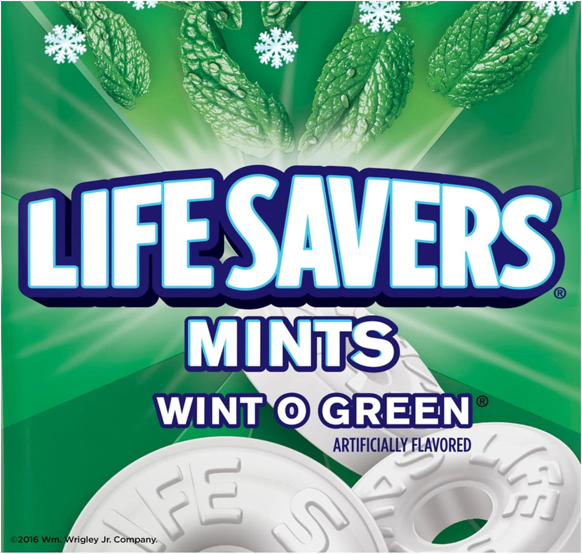 Authentic USA-imported Life Savers sugar-free mints front view