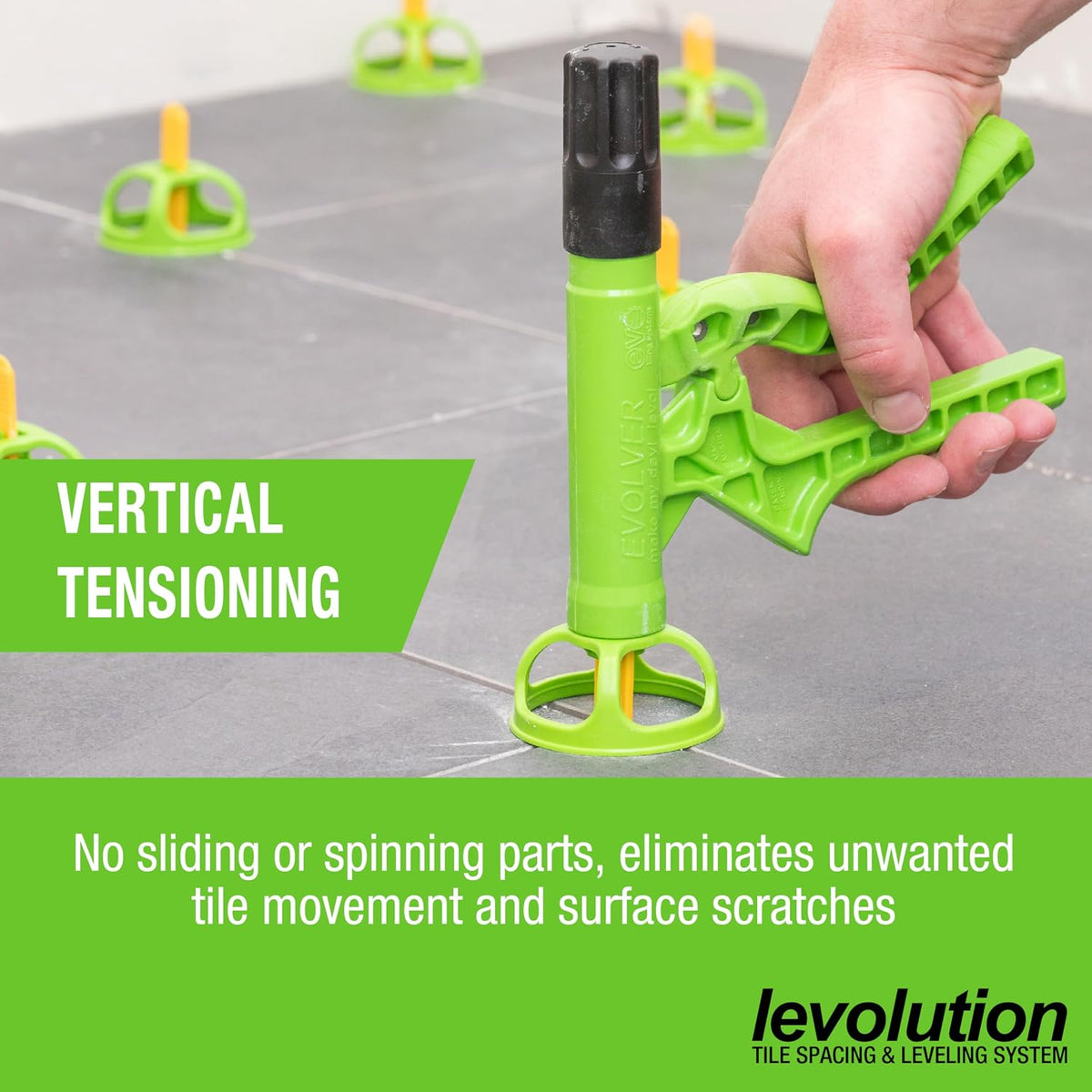 Miracle Sealants Levolution system tool components disassembled