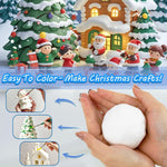 Stretchy and flexible lightweight crafting foam clay medium
