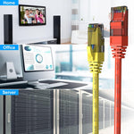 ecjtu rj45 lan cable gold plated pins