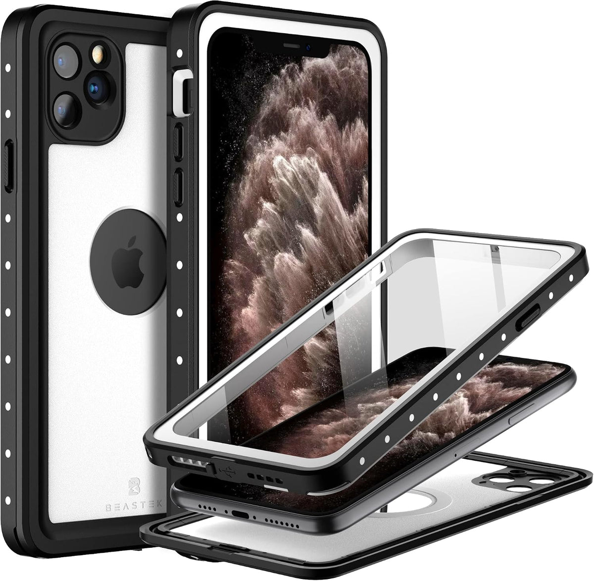 BEASTEK for Apple iPhone 11 Pro Max Waterproof Case, NRE Series Shockproof Underwater IP68 Case with Built-in Screen Protector Full Body Rugged Protective Cover for iPhone 11 Pro Max 6.5 inch (Clear) - Image 11