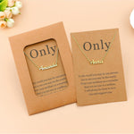 Lcherry custom gift necklace packaged in a protective pouch