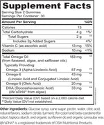 Naturelo vegan omega 3 gummies showing natural lemon and orange flavors