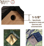 Natures Way Cedar Wren House hanging cable attachment