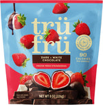 Tru Fru Dark and White Chocolate Strawberries 8 ounce front packaging