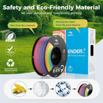 Creality 1.75mm multicolor filament spool side angle