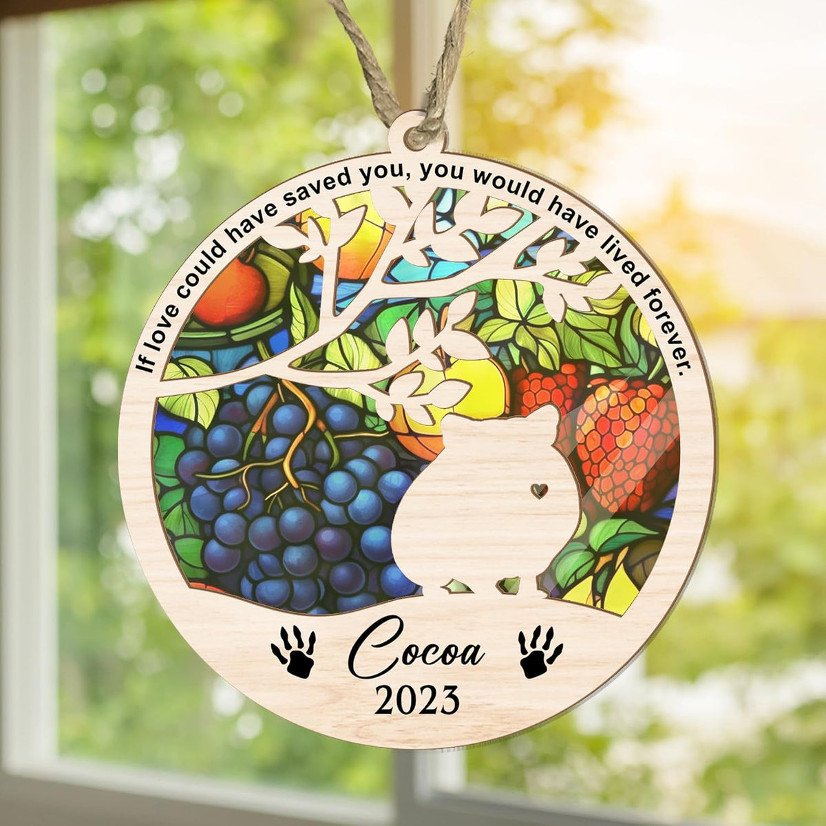 Personalized Cat Memorial Suncatcher Ornament - 2023 Cat Loss, Cat Sympathy Gift, Cat Condolence Memorial Gift, Pet in Memory Keepsakes, Remembrance Gifts for Pet, Engraved Cat Lovers - Image 10
