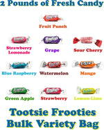 2 pound bulk bag of assorted fruit chews for parties