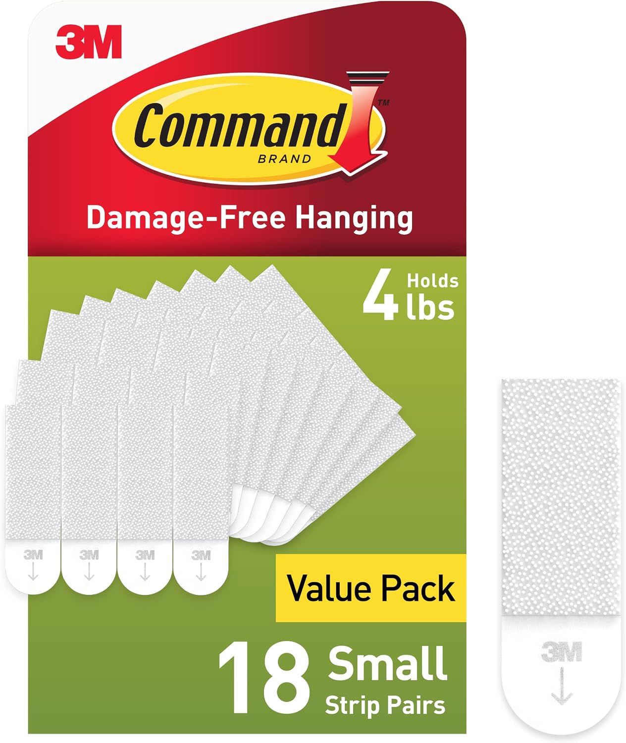 Command small picture hanging strips front view packaging