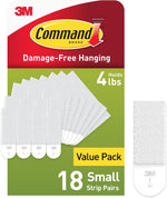 Command small picture hanging strips front view packaging