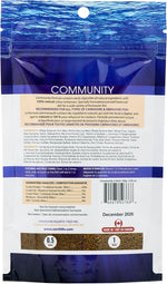 Northfin slow sinking pellets package back label