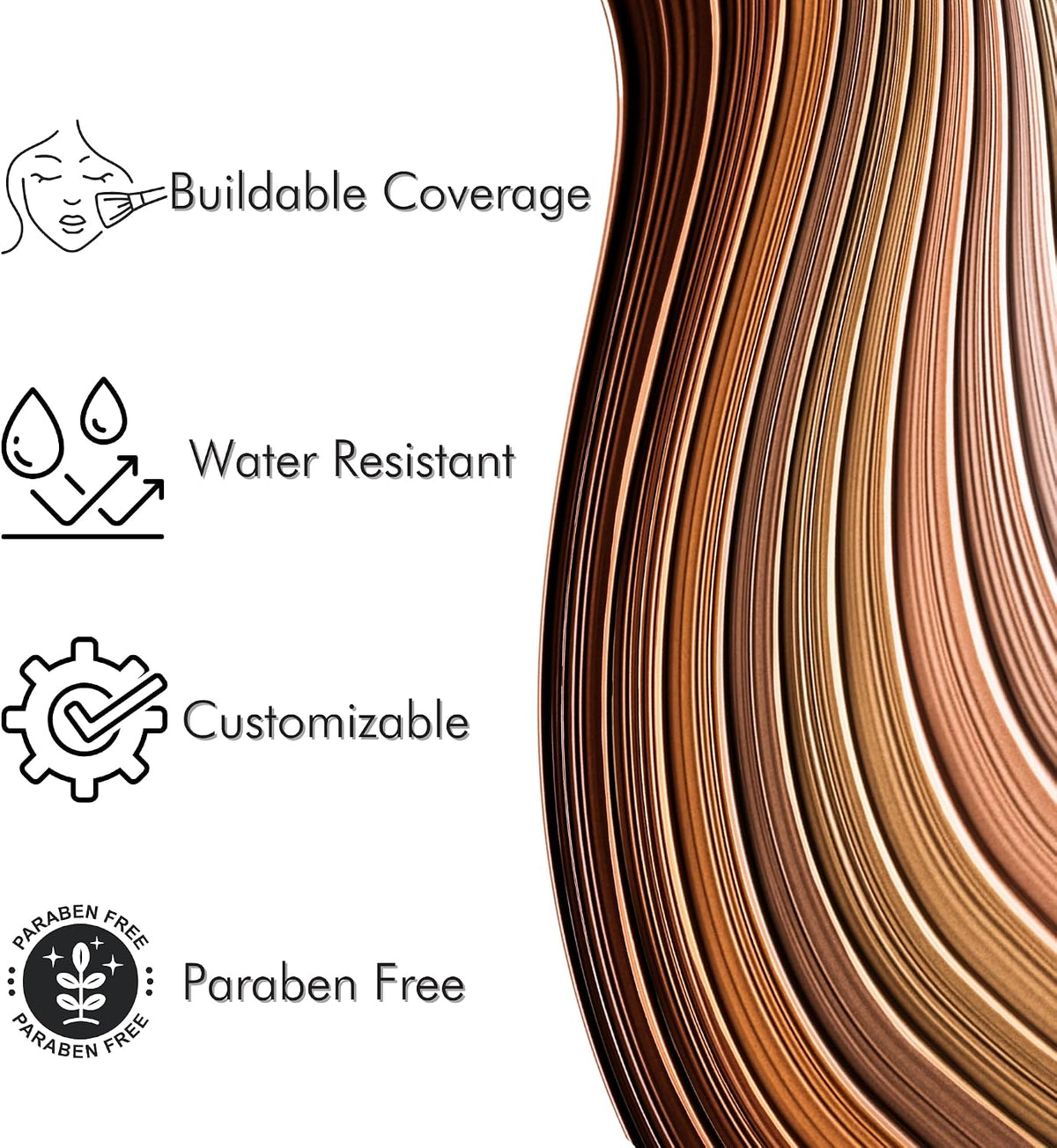 Cinema Secrets Ultimate Foundation texture swatch on skin