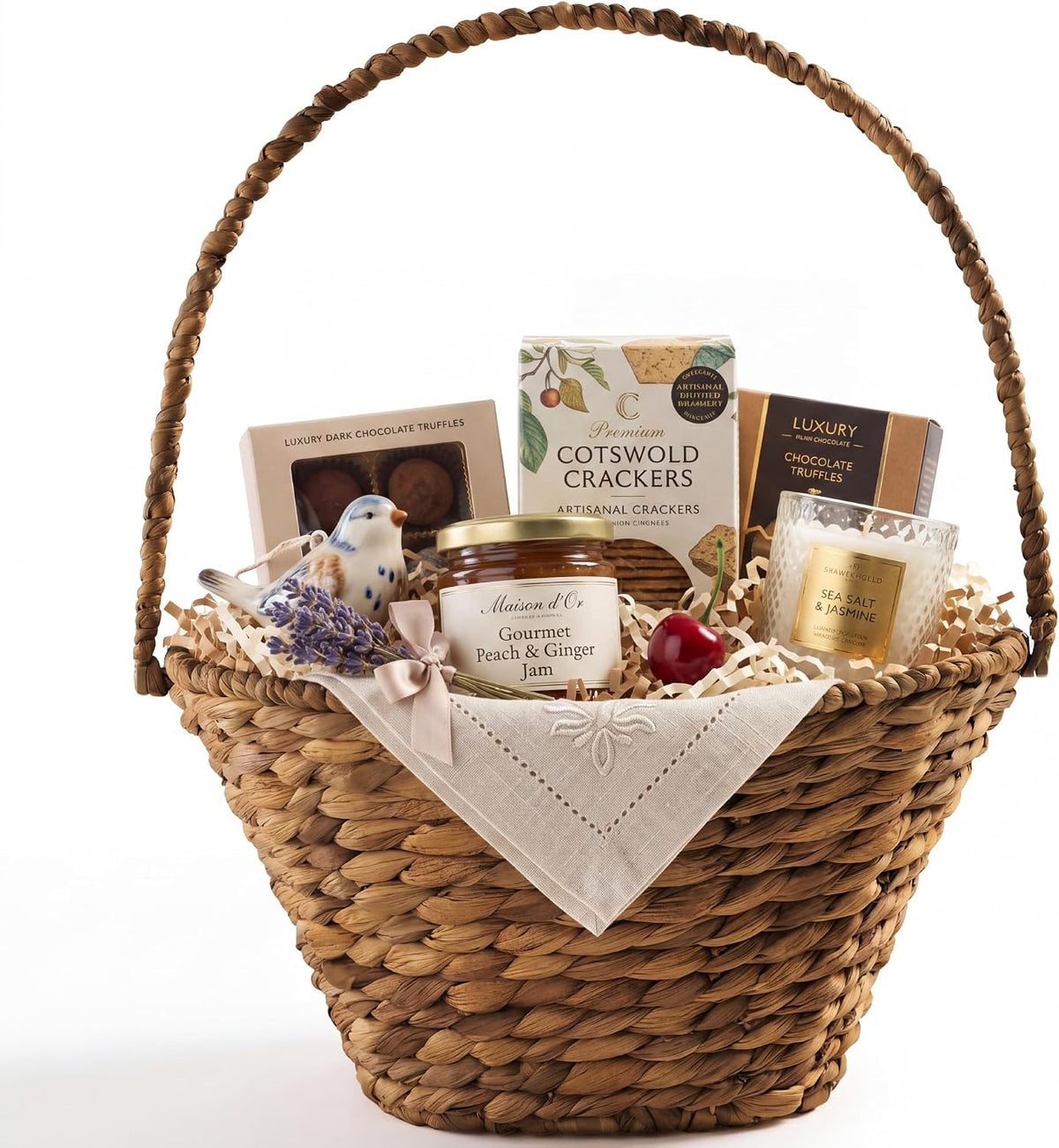 Best Choice Products 20 inch decorative basket overhead perspective