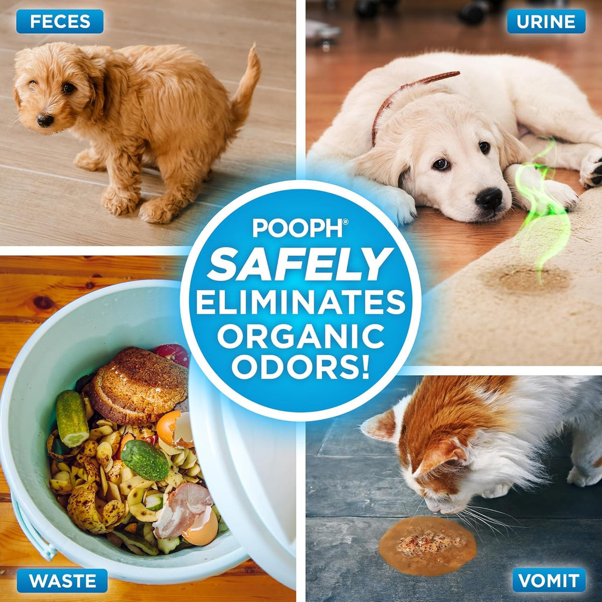 Pooph molecular odor eliminator label detail