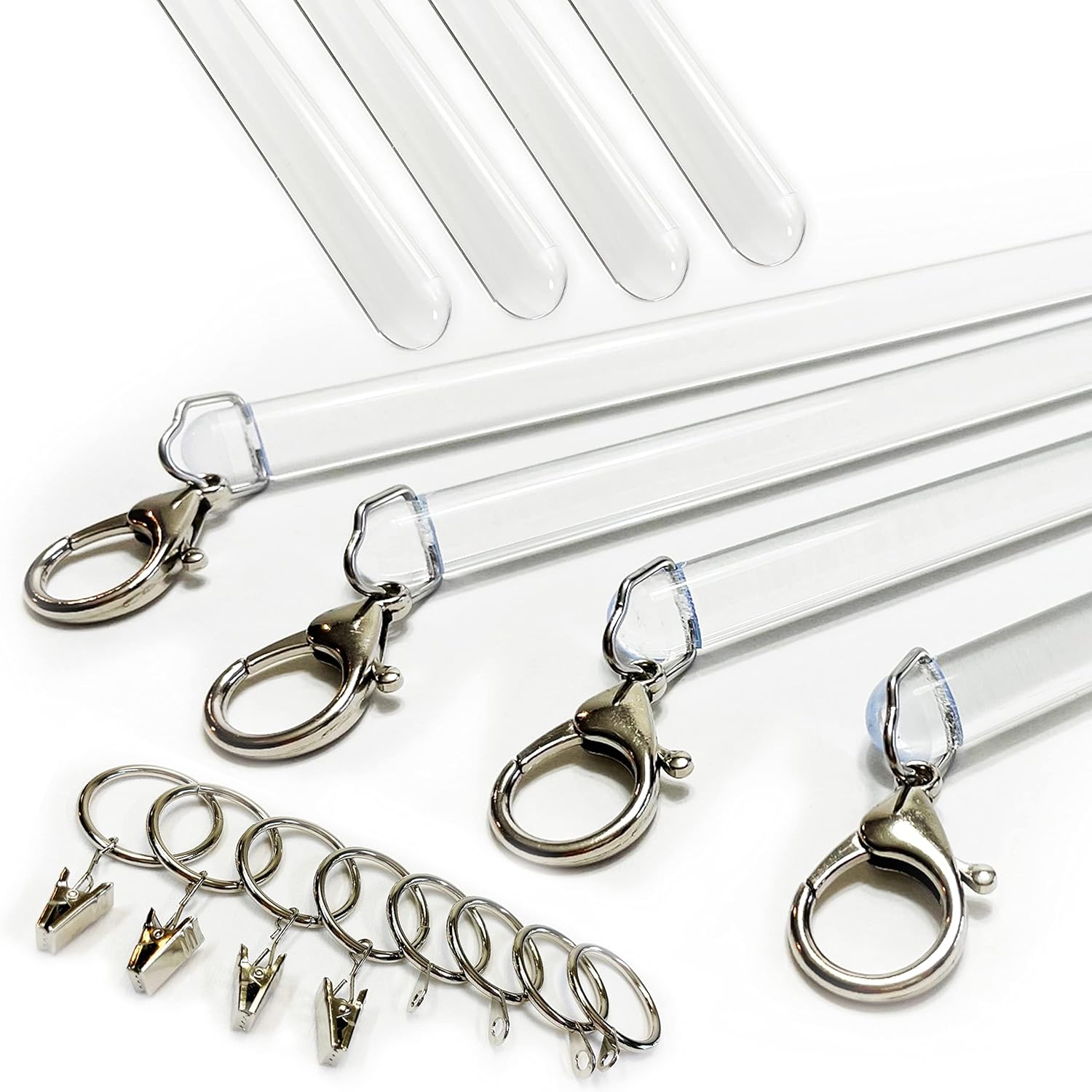 OooWow 36 inch acrylic curtain pull wand front view