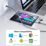 Jadaol universal compatibility cable displayed with accessories