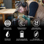ISOtunes Air Defender wireless earmuffs headband adjustment detail