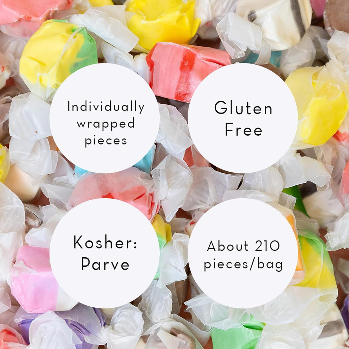 Sweet Candy Company old fashioned gourmet taffy packaging back view