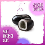 One pound bulk bag of authentic USA imported black licorice treats for gifting