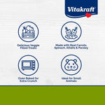 Vitakraft biscuit snack for rabbits and guinea pigs displaying the dual texture.