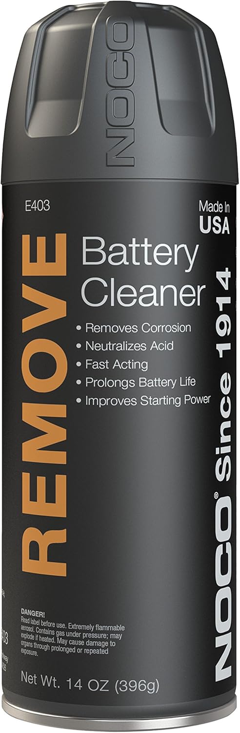 Noco Remove E403S 14 Ounce battery terminal cleaner spray front view