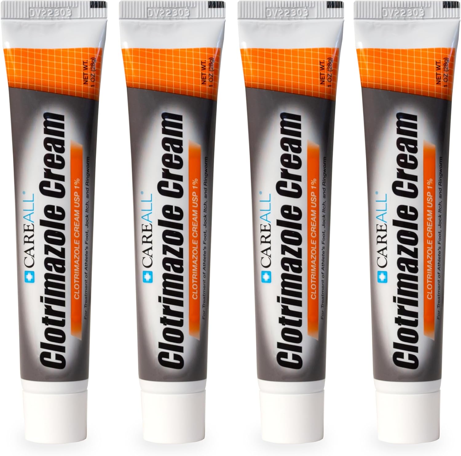 CareAll Clotrimazole Antifungal Cream 1% USP 1.0 oz. (4 Pack), Cures Most Athlete’s Foot, Jock Itch and Ringworm, Compare to The Leading Brand. - Image 1