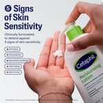 Cetaphil body lotion back label with ingredient details