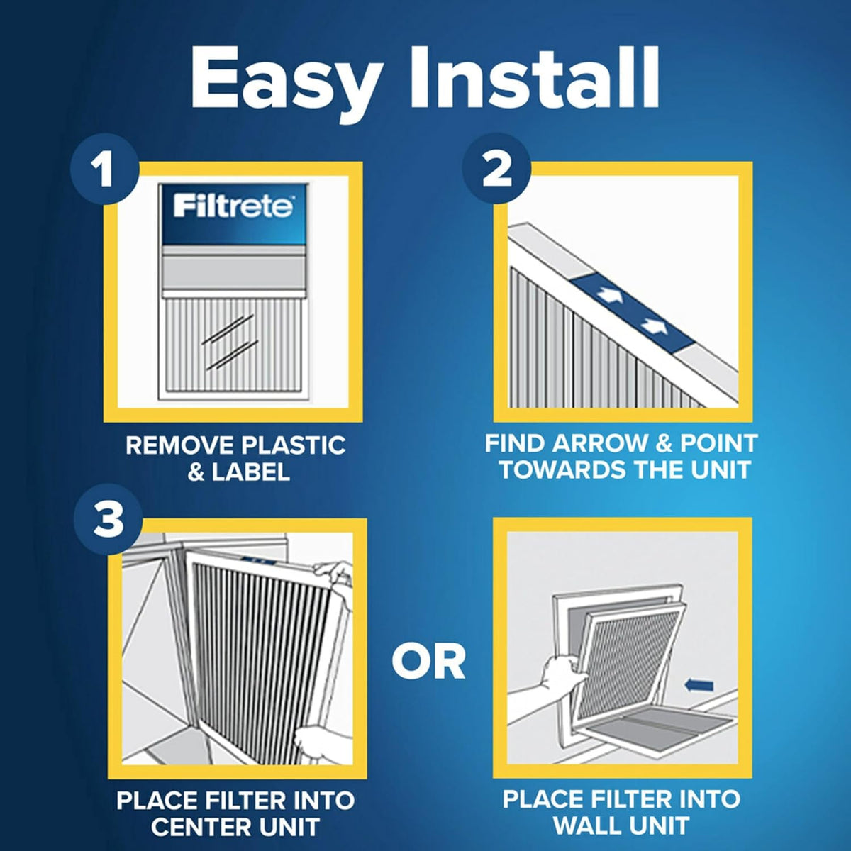 Filtrete 4-pack air filter bundle box