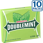 Wrigley's Doublemint 150 total sticks mint flavor chewing gum box side view