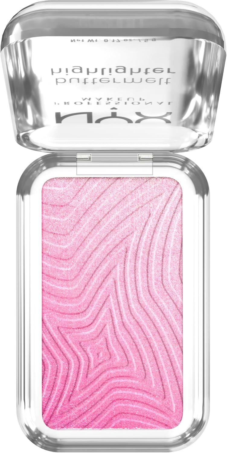 NYX PROFESSIONAL MAKEUP Buttermelt Highlighter, Powder Highlighter Makeup, With Up to 12H Wear and High Impact Glow - 15 U Butta Werk (Frosty Pink) - Image 11