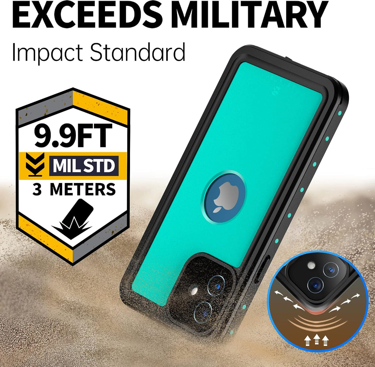 BEASTEK protective cover showing built-in screen protector.