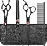 GLADOG Professional 5 in 1 Dog Grooming Scissors Set with Safety Round Tips, Sharp and Heavy-duty Pet Grooming Shears for Cats - Image 11