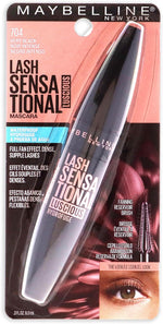 Top view of mascara wand and applicator