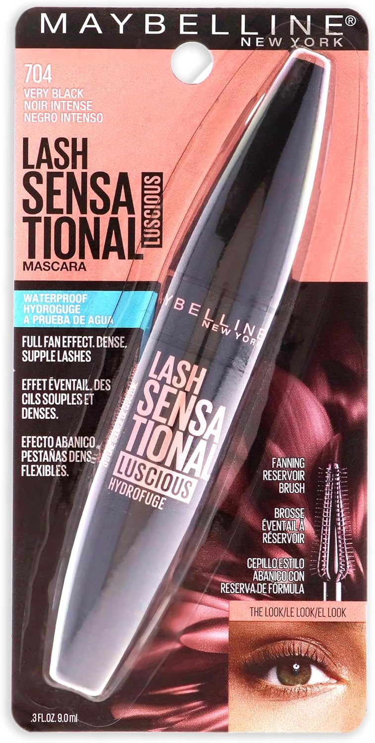 Top view of mascara wand and applicator