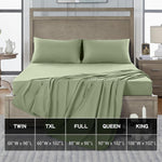 Single top sheet draped on bed