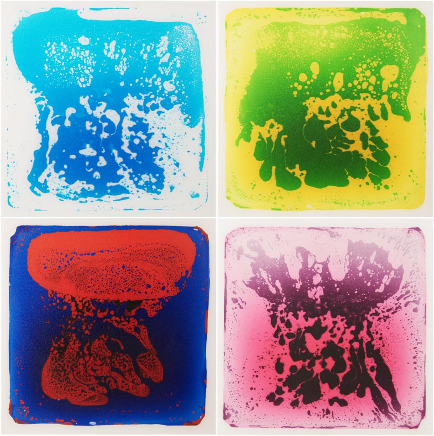 Wowstar sensory liquid floor tiles pack of four front view